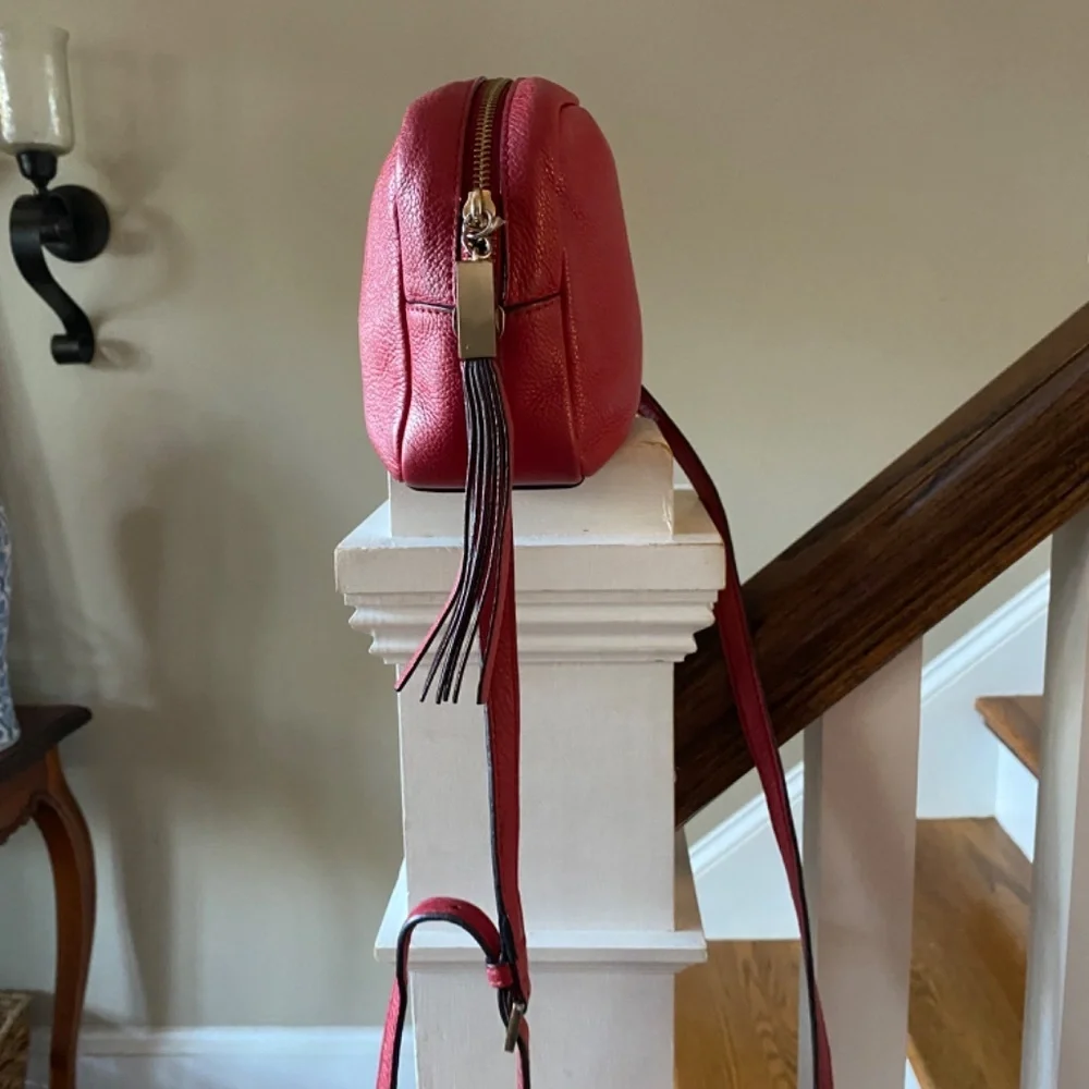 Kate Spade Small Red Pebble Leather Crossbody